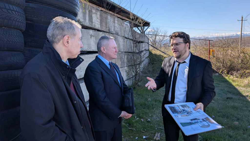 Michael O’Flaherty in the village of Odzisi
