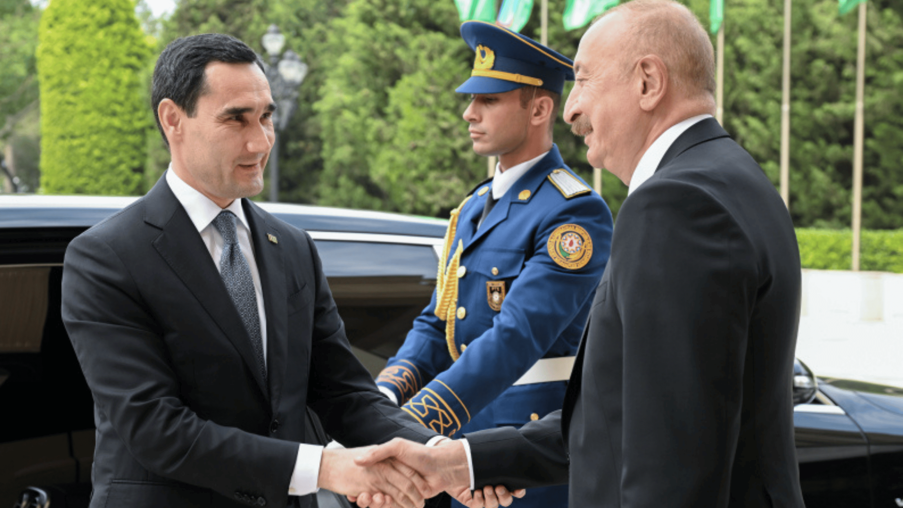 President of Turkmenistan in Azerbaijan