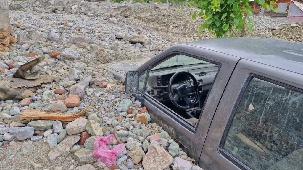 Major landslide hits Georgian village