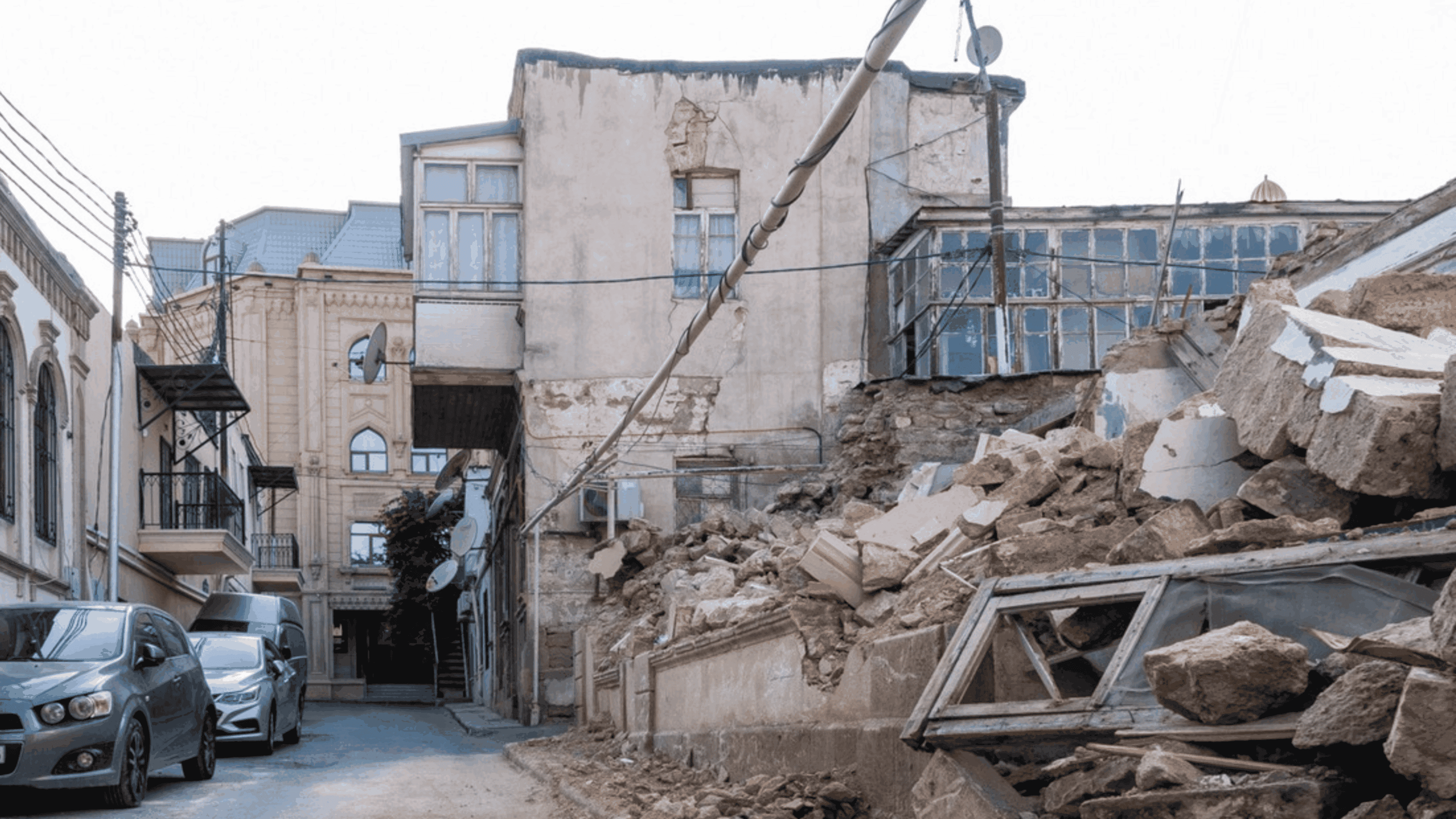 Demolition of historic quarters in Baku