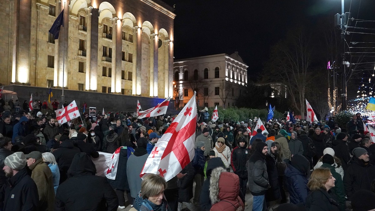 First arrests for pavement protests in Georgia