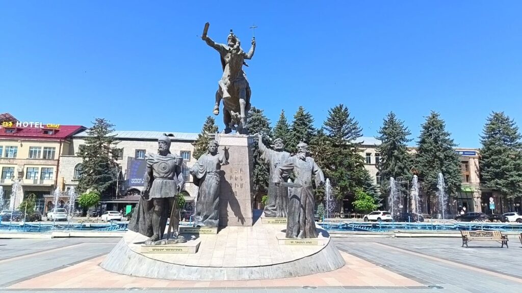 Vardanants Square in Gyumri, Armenia. JAMnews photo.