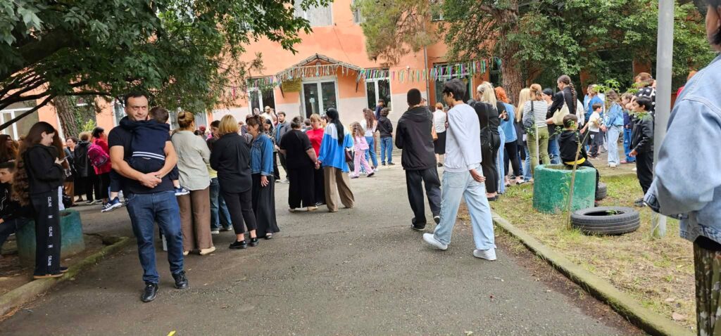 *Protest outside the school in Misaktsieli, 18 September 2026.*