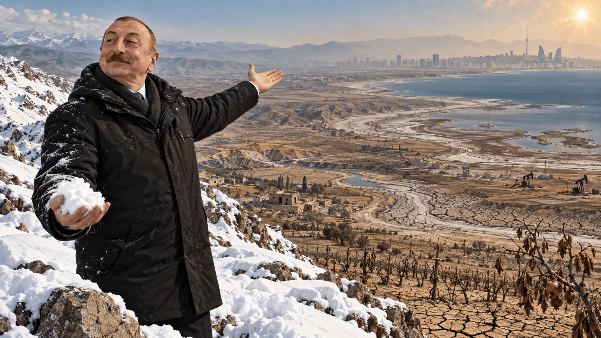 Il presidente azero non vede effetti gravi del cambiamento climatico, ma un rapporto ONU dice il contrario