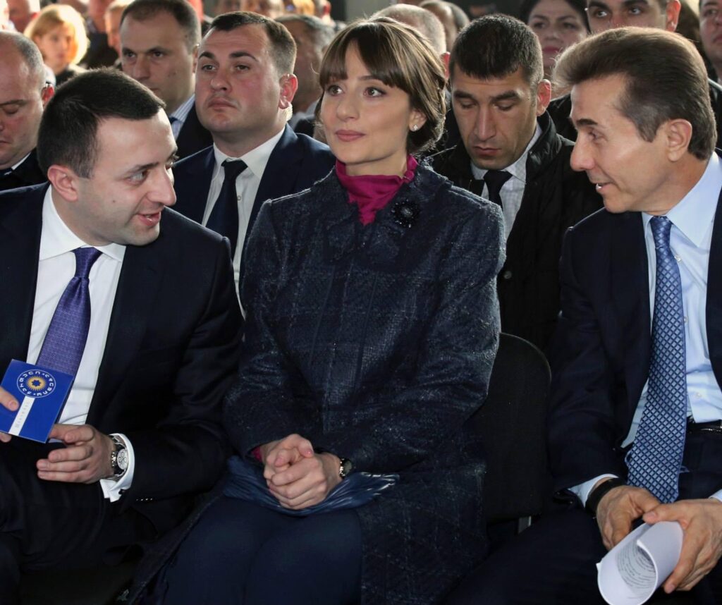Garibashvili, his wife Nunuka Tamazashvili and Bidzina Ivanishvili