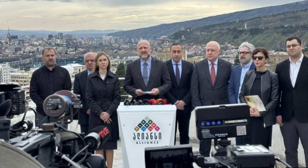 Rappresentanti dell’alleanza oppositiva della Georgia