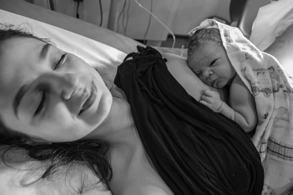 Immediately after childbirth. Photo: Yvetta Kosyan-Suvorova