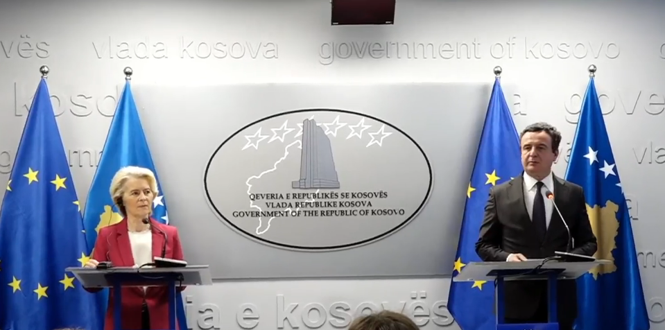 Kurti incontra Ursula von der Leyen: il Kosovo merita lo status di paese candidato