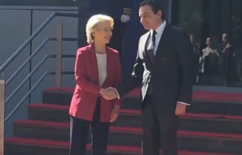 Ursula von der Leyen in Kosovo: l'integrazione europea al centro degli incontri con Haxhiu e Kurti
